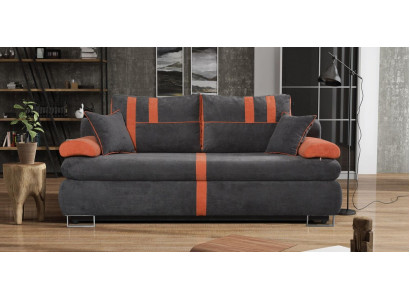 2-zits Modern gestoffeerd bankstel Stofbank Sofa Zit Zwart Rugleuning Nieuw