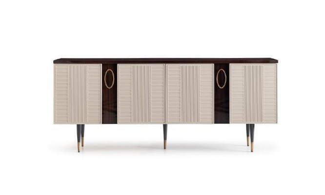 Sideboard Dressoir Ladekast Houten Kast Wit Ontwerp Eetkamer meubels