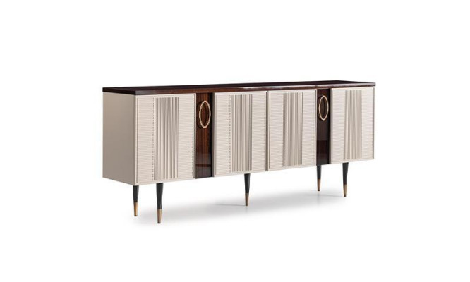 Sideboard Dressoir Ladekast Houten Kast Wit Ontwerp Eetkamer meubels