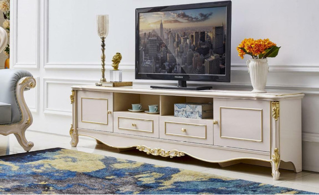 Sideboard TV Lowboard RTV-tafel Woonkamer Houten Kast Klassiek Barok