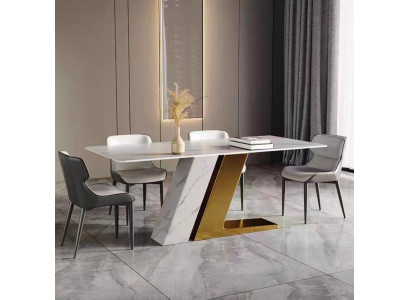 Tafels Ontwerp Tafel Luxe Marmer Imitatie Meubels Eetkamer Eettafels Modern Goud