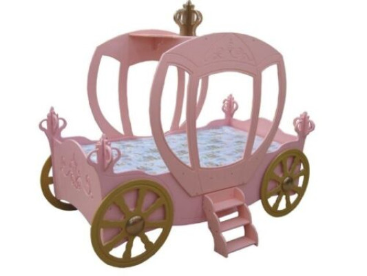 KINDERBED Prinsessenbed Koets nieuw JEUGDBED AUTOBEDDEN CARRIAGE