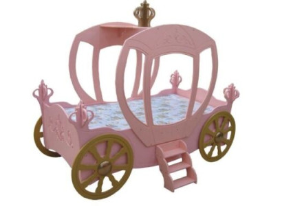 KINDERBED Prinsessenbed Koets nieuw JEUGDBED AUTOBEDDEN CARRIAGE