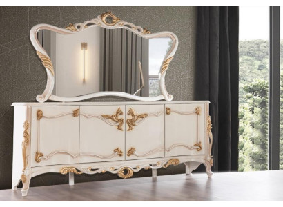 Dressoir met spiegel Garnituur Eetkamer barok commodes Houten commode Houten kast Nieuw