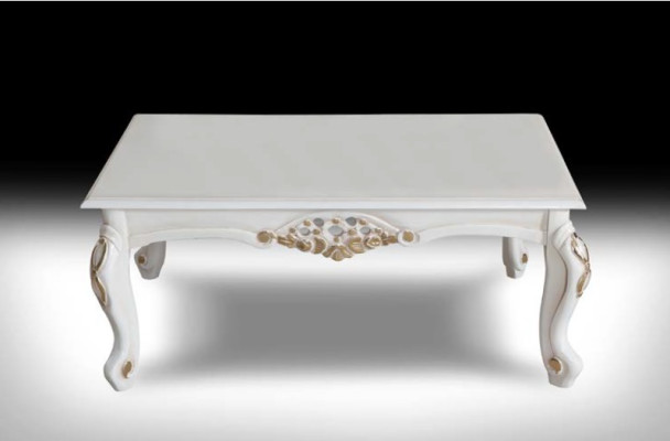 Salontafel Tafel Luxe Tafel Woonkamer Ontwerptafels Rechthoekig Wit