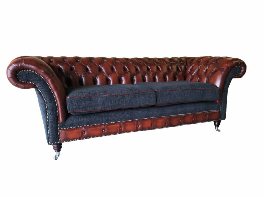 Bank Luxe Textiel Chesterfield Bank Bankstellen Bekleding 3-Zits Banken Nieuw