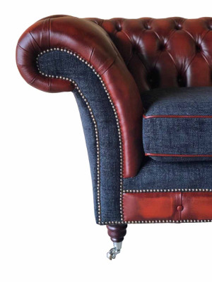 Bank Luxe Textiel Chesterfield Bank Bankstellen Bekleding 3-Zits Banken Nieuw