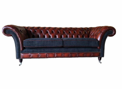 Bank Luxe Textiel Chesterfield Bank Bankstellen Bekleding 3-Zits Banken Nieuw