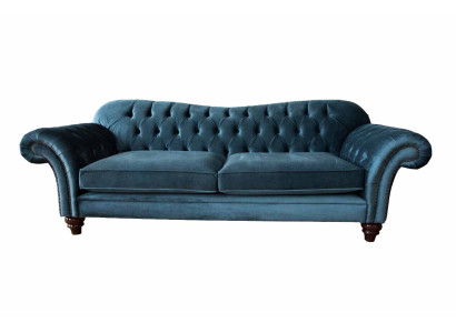 Turkse Bank Luxe Stoffen Chesterfield Bank Banken Blauwe Bekleding Zitplaatsen Ontwerp