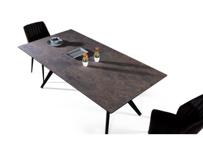 Uittrekbare eettafel Eettafel Keukentafel Hout Zwart Tafel