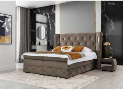 2x Nachtkastjes Slaapkamer Compleet 3-delig Luxe Bed Modern Inrichting Hout