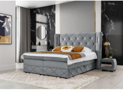 Slaapkamer set Bed 2x Nachtkastje Modern Compleet Luxe Meubels Hout Inrichting