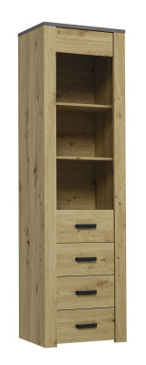 Eetkamerkast Staande vitrinekast Plank Vitrines Vitrine XL-W1D Hout Modern Kast