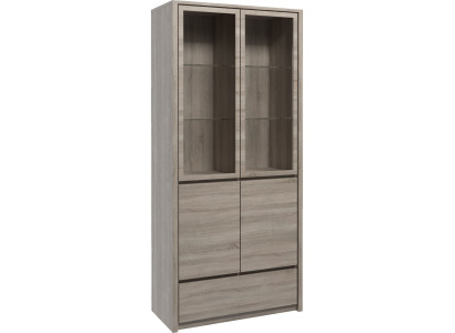 Eetkamer hout woonkamer meubels vitrine dressoir vitrines glazen kasten