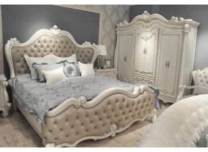 Chesterfield tweepersoonsbed bed huwelijksbed ontwerp luxe bedden barok antiek