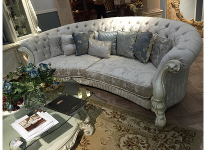 Klassieke vierzits woonkamer bankstel stof barok rococo luxe sofa