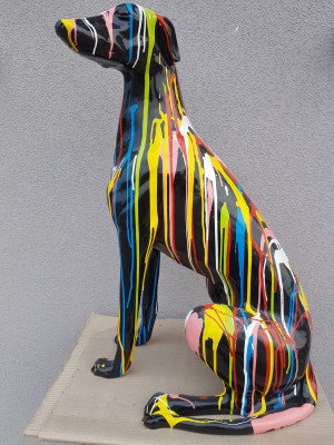 Abstracte figuur handgemaakt decoratie huisdecoratie sculpturen standbeelden figuren hond