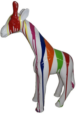 Beeld Abstract Ontwerp Standbeeld Kleurrijke Figuren Met de hand beschilderd Decoratie Giraffe Nieuw