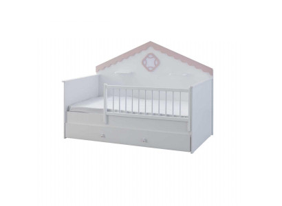 Kinderbox Bedje Kinderbedje Wieg Wit Hout Bed Modern