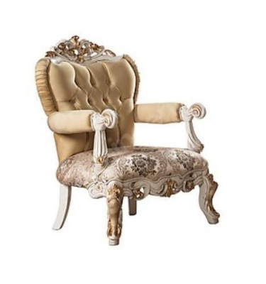 Klassieke fauteuil Eenpersoons Troon Barok Rococo Woonkamer Armstoel