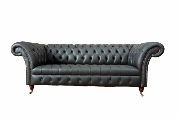 Chesterfield Design Luxe Gestoffeerde Bank Bank Zit Leder Nieuw Bank Nieuw