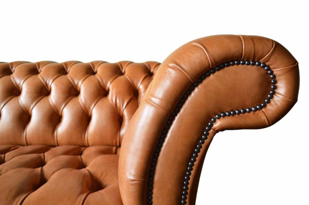 Bankstel 3 zits moderne Chesterfield banken banken gestoffeerd bruin nieuw