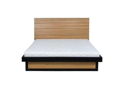 Bed Dubbel bed Eiken Huwelijksbed Houten bed 120x200 Bedframe Massief Meubilair Bedden