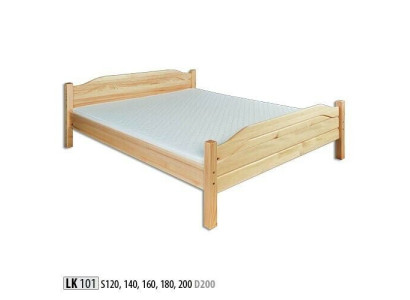 Houten bed Echt hout Tweepersoonsbed Slaapkamer Hotel 180x200 Stijl Massief meubilair