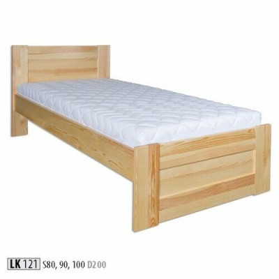 Bed Hout Massief Slaapkamer Bedden 100x200cm Eenpersoonsbed Massief meubilair Meubels