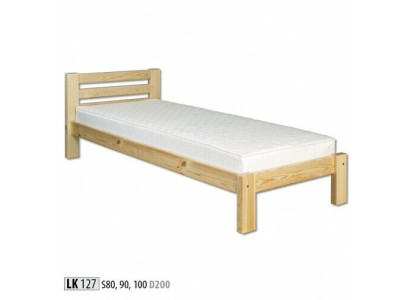 Bed Eenpersoonsbed Grenen bed Grenen massief houten bed 100x200 Bedframe Hout Nieuw