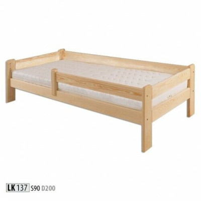 Bed kinderbed den Oostenrijkse grenen houten bed 90x200 met houten frame