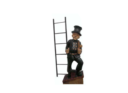 Beeldbeeld Schoorsteenveger Beeld Standbeelden Figuren Tentoonsteller Decoratie Decoratie