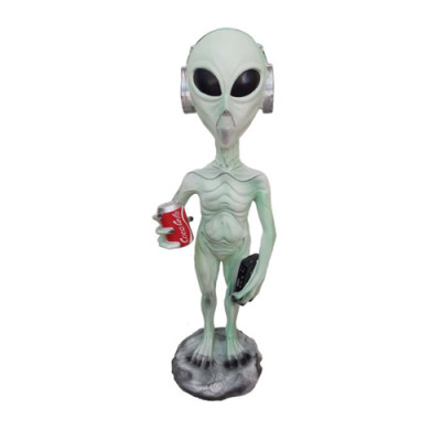 Alien Deko Figur Standbeeld Sculptuur 92 cm Figuren Beelden Sculpturen Abstract P135