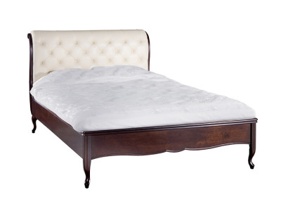 Chesterfield Bed Bedden Tweepersoonsbed Huwelijksbed Italiaanse meubels Hout Leer Textiel