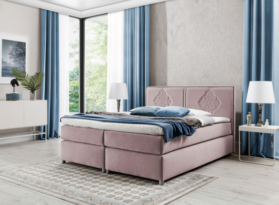 Boxspringbed Slaapkamer Bedden Bekleding Ontwerp Tweepersoons Hotel Luxe 200x200 Nieuw