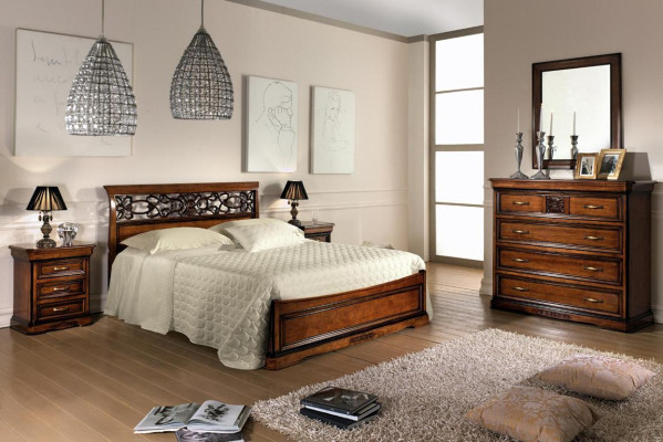 Bedden meubels voor slaapkamer tweepersoonsbed houten bed designbed Vaccari cav giovanni