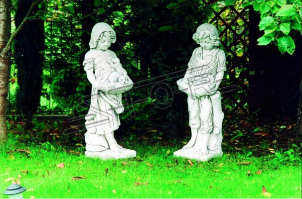 120cm Meisjesbeeld Standbeeld Figuren Sculptuur Standbeelden Tuin