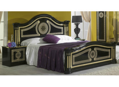 Bed Padding Design Luxury Wood Double Hotel Beds Marriage Sleeping Room Textile Gold