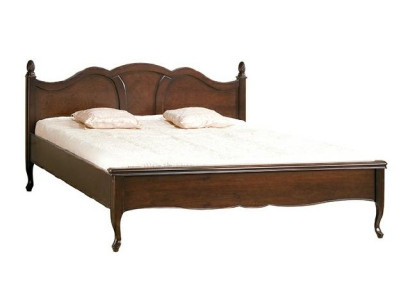 Klassiek bed tweepersoonsbed bedden leer textiel echt antiek stijl hout