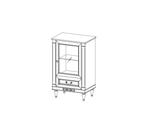 Klassieke vitrinekast commodes vitrines vitrinekast kast glazen kast FL-WM