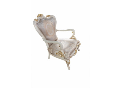 Luxe troonstoel fauteuil barok rococo meubels inrichting woonkamer