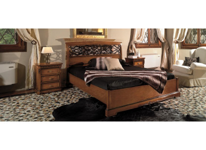 Houten tweepersoonsbed bedden massief houten slaapkamermeubilair Vaccari cav giovanni bed