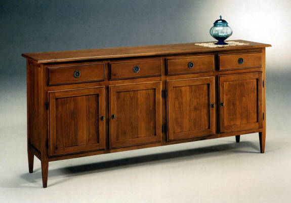 Dressoir Sideboard Bruin Massief Houten Kast Meubels Ladenkasten