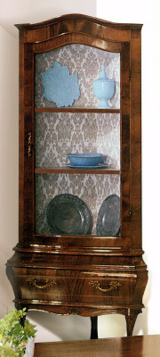 Eck Vitrine Laden vitrine Laden kasten glas designer kast Rococo