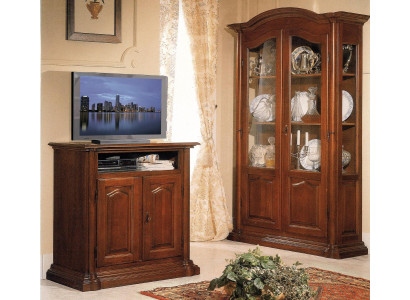 tv Sideboard rtv Woonkamer Ontwerp Plank Houten Planken Lowboard Italië Bruin