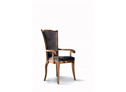 Eetkamerstoel Art déco Armleuning Eetkamerstoelen Design Textiel Luxe Fauteuil