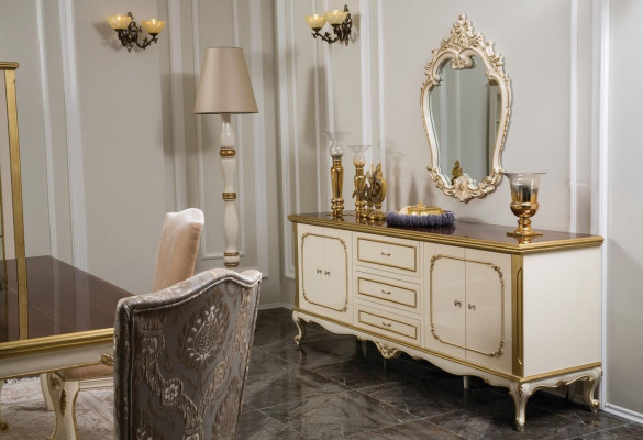 Italiaanse meubelen dressoir goud barok rococo dressoirs hout