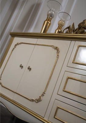 Italiaanse meubelen dressoir goud barok rococo dressoirs hout