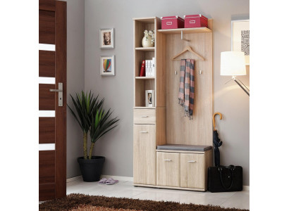 Gangkapstok Kast Kledingrek Hout Modern Meubilair Garderobe Hal