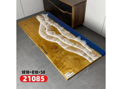 Tafels Eettafel Design Tafel Moderne Zee Rivier Meubels 181x81 Epoxy